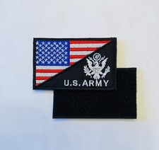 US FLAG US ARMY MILITARY TACTICAL HOOK & LOOP EMBROIDERED  PATCH picture