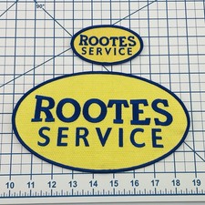 Pair 2 RARE Vtg Rootes Service Patches Sunbeam Car Auto Large 9”x5” & 4”x2.25” picture