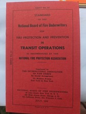 1959 NBFU No. 83 Transit Operations Fire Protection Manual Streetcar Bus 30pp picture