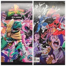 Mighty Morphin Power Rangers 2016 Annual # 1 Con Variant MMPR 7X Cast Signed JDF picture