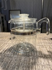 Vintage PYREX 9 Cup Glass Coffee Pot/Percolator ALL PARTS included￼ picture