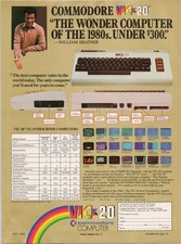 Commodore VIC-20 Vintage 1982 Print Ad Computer Rainbow Logo picture