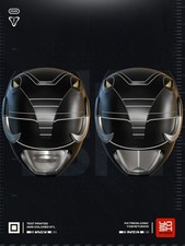 Cosplay Mighty Morphin Black Ranger Helmet | Life Size Collectible Gift picture