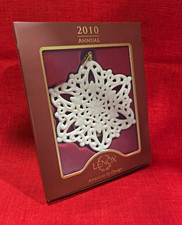Lenox 2010 Snow Fantasies Snowflake Christmas Ornament picture