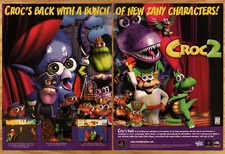 Croc 2 Baron Dante Dantinis - 2 Page Video Game Print Ad Poster Promo Art 1999 picture