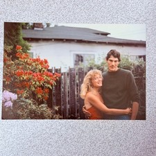 Christopher Reeve Woman 1980s Snapshot Photograph Vintage Celebrity Candid picture