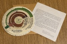 RAND Bombing Probability Computer with Envelope & paper USAF 1961 Vietnam War picture