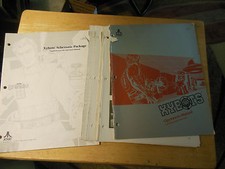 original XYBOTS LOOSE PAGES   ATARI   arcade game owners manual picture