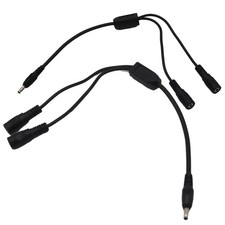 2PCS DC Y Splitter Cable 1 Male to 2 Female,3.5mm x 1.35mm DC Power Extension... picture