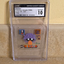 Amada 1998 Pokémon Super DX Shellder Clear Card D27 Japanese CGC 10 picture