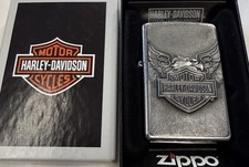 ZIPPO 2007 HARLEY DAVIDSON IRON EAGLE EMBLEM CHROME LIGHTER SEALED IN BOX H207 picture