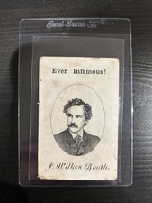 1860s John Wilkes Booth Abraham Lincoln CDV Assassin RARE picture