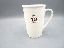 Starbucks White All Around Tall Logo on Bottom Tea Coffee Mug 12 oz 2010 (29) picture