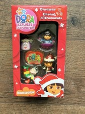 Dora The Explorer 5 Mini Christmas Ornaments American Greetings Boots Backpack picture