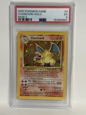 Pokémon 2000 Base Set 2 Charizard #4/130 Holo PSA 5 EX English picture