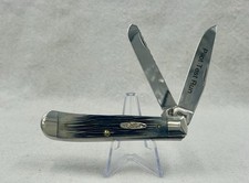 VERY RARE 2010 Case Pilot Test Run Gray Trapper - Winterbottom Bone Handles picture