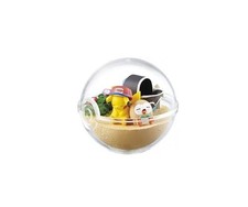 Pokemon Sun & Moon Terrarium Collection EX Alola Region Pikachu & Rowlet Figure picture