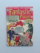 Fantastic Four 6 Marvel Comics MCU, 2nd Dr Doom, 1962,Jack Kirby  picture