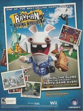 2007 Rayman Raving Rabbids 2 Nintendo DS Wii print ad promo art advertisement picture