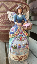 Jim Shore Figurine Joy of a Beautiful Quilt Angel Doll Mniature 2012 picture