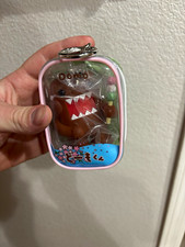 Rokimoto Domo kun Figurine Keychain Plastic Collectible w/ Mini Display Case picture