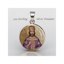 Saint Constantine The Great 925 Sterling Silver Christian Medal picture