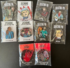 Zobie Fright Horror Collectors Enamel Pin Lot of 10 Collectible Pin picture