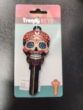 DAY OF THE DEAD BROWN SKULL SHAPED SCHLAGE SC1 KEYBLANK-READ DETAILS BELOW picture