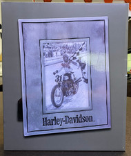 Harley Davidson OEM Pewter Picture Frame Holds 4x6 or 5x7 Motorcycle HDX-99271 picture