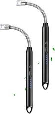 2x USB Rechargeable Electric Candle Lighter Plasma Arc Flameless Flexible Neck picture
