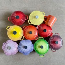 Lot of 10 Le Creuset Kitchen Magnet Miniature Fridge Magnets picture