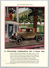 Vintage 1930, Ford Sport Coupe, Automobile, Car, 30's Print Ad picture