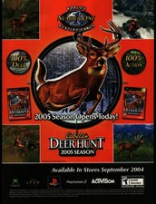 Cabela's Deer Hunt 2005 Season Vintage Video Game Magazine Ad Activision 2004 picture