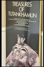 Vintage 1978 Treasures of Tutankhamun Met Exhibition Poster King Tut Framed picture