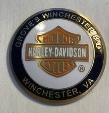Groves's Harley Davidson Winchester, Virginia Oil Stick Dome Dip Dot 1-1/4