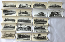 C. 1940s Wabash Railroad Steam Locomotive Snapshot Photo Lot Of 17 picture