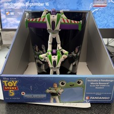 Disney Pixar Toy Story 5 Buzz Lightyear 85oz Snack Container Collectible (New) picture