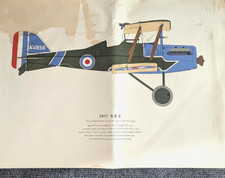Vintage Print of Royal Aircraft Factory Fighter 1917 picture