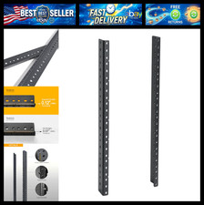 RIVECO 2 PCS 8U Rack Rails, Tapered Holes Rack Mount Rails for Recording & Netwo picture