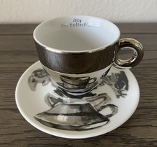 Illy Rosenthal 2008 Art William Kentridge Espresso Cup And Saucer Abstract Faces picture