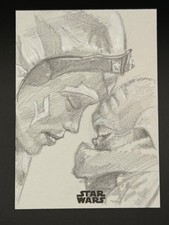 2021 Topps Star Wars Mandalorian - Ahsoka Tano & Grogu - Sketch 1/1 picture