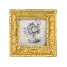 SIKOO 3x3 Small Vintage Picture Frames Antique Gold Square Picture Frame Tableto picture