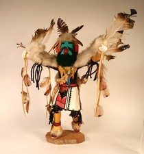 Large Size Navajo Mexican Eagle Kachina By Henry Sloan Figurine picture