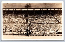 K65/ Ionia Michigan RPPC Postcard c1940s Ionia Free Fair Crowd Band 101 picture