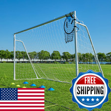 Hokicyos Soccer Goals For Backyard 10X6.5Ft Soccer Goal 12X6 Big 10X6.5 8X6Ft picture