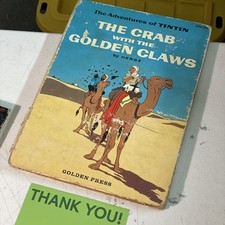 1959 Hergé The Adventures of Tintin The Crab Golden Claws - Golden Press 1st Ed picture