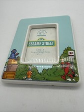 Vtg Applause 1980’s Sesame Street ‘Street Gang’  Picture Frame 7.75” x 6.25” Dmg picture