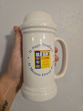 Vintage Old Bay Seasoning Seafood Ceramic PFALTZGRAFF USA 6.5