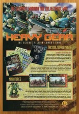 1998 Heavy Gear Miniatures Game Print Ad/Poster Tabletop TCG CCG Mecha Art 90s picture