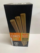 FUTUROLA PARTY SIZE CONES 140 mm/26 mm Dutch Brown Cones Blank Tip 567 Count picture